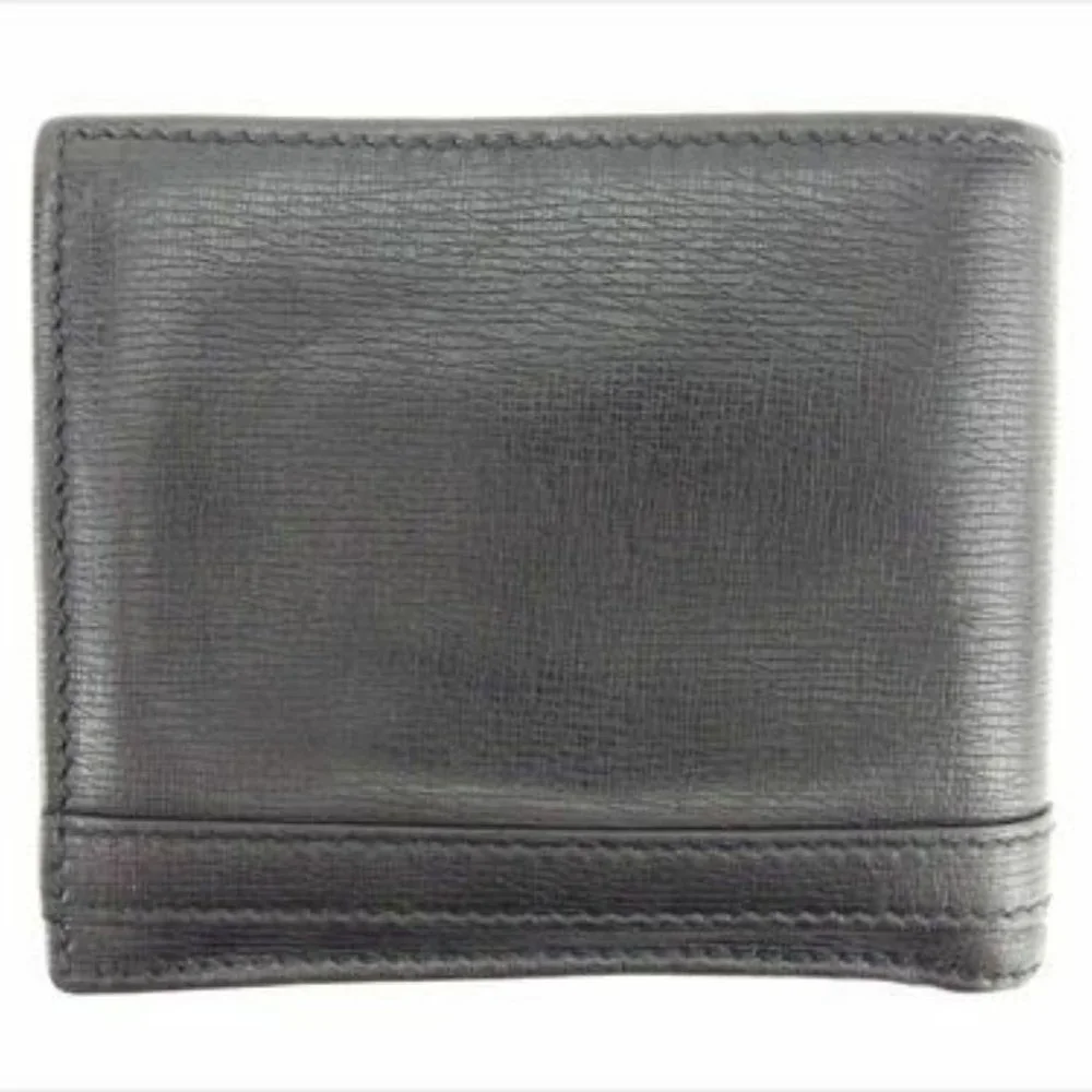 Gucci Wallet Purse Bifold Black leather Woman unisex Authentic Used - Picture 7 of 8